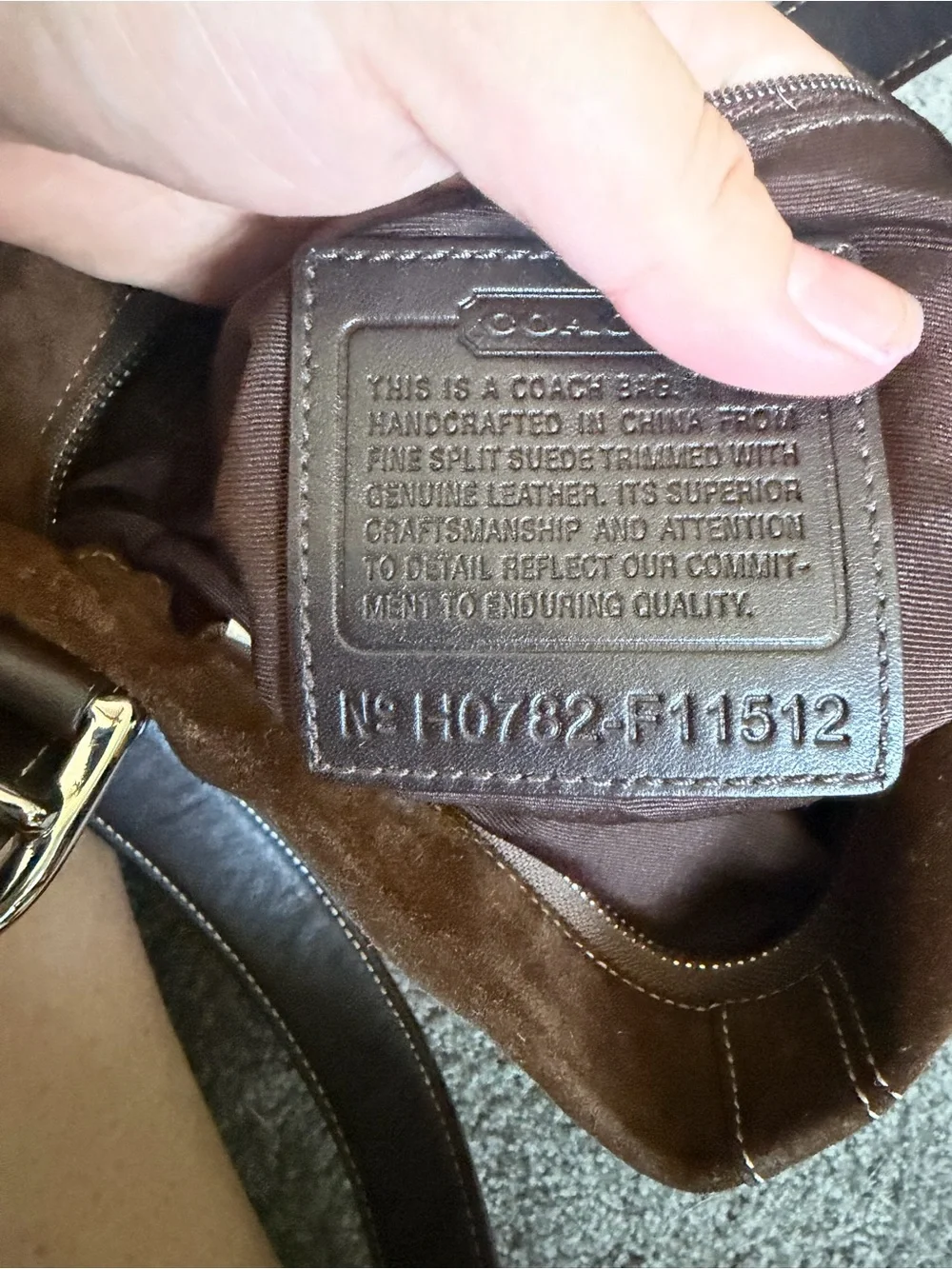 Coach Suede Bag